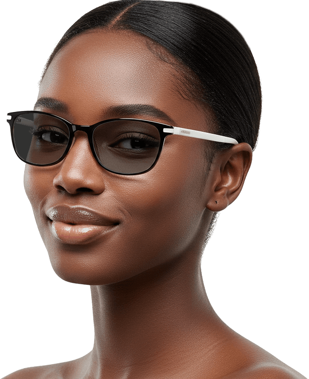Modelo com lentes claras (fotossensíveis inativas)